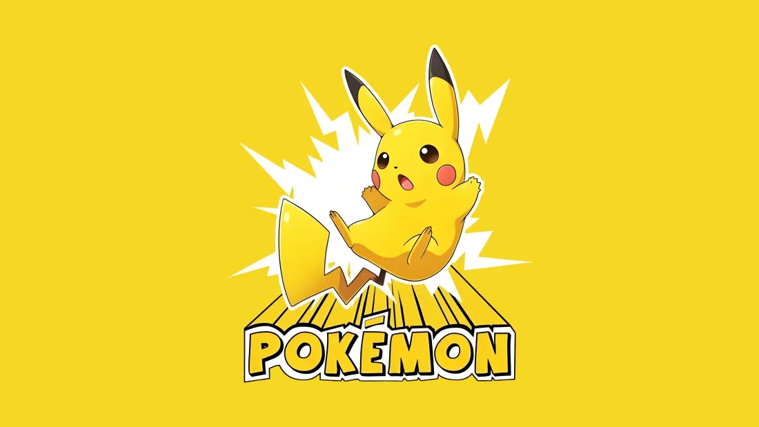 5k皮卡丘壁纸｜黄色背景 - 宝可梦「哲风壁纸」