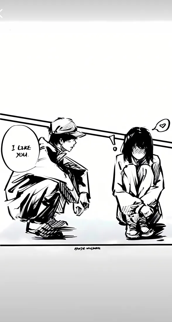 黑白动漫人物手机壁纸｜对话背景 - 漫画「哲风壁纸」