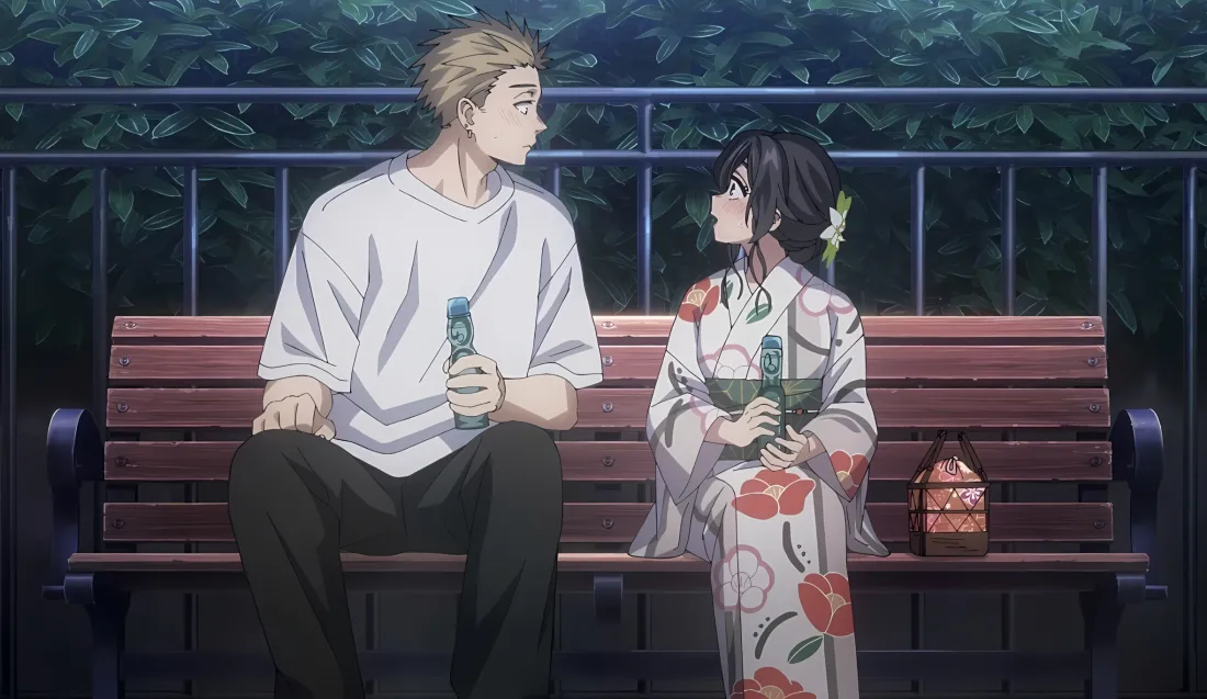 2k熏子凌凛郎君壁纸｜长椅背景 - 夜晚饮料「哲风壁纸」