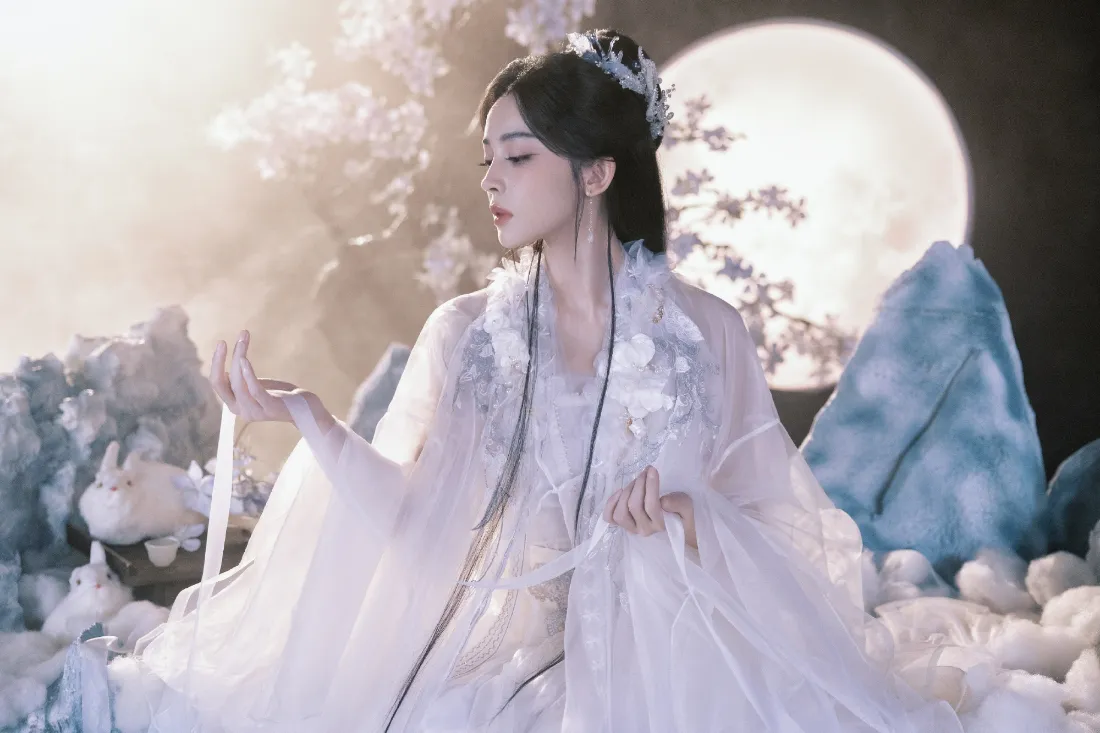 2k古力娜扎古风壁纸｜仙侠背景图片 - 白衣美人「哲风壁纸」