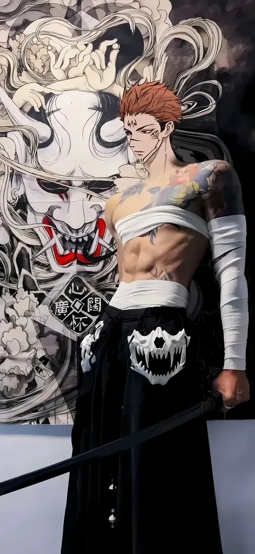 两面宿傩手机壁纸｜咒术回战背景图 - 纹身「哲风壁纸」