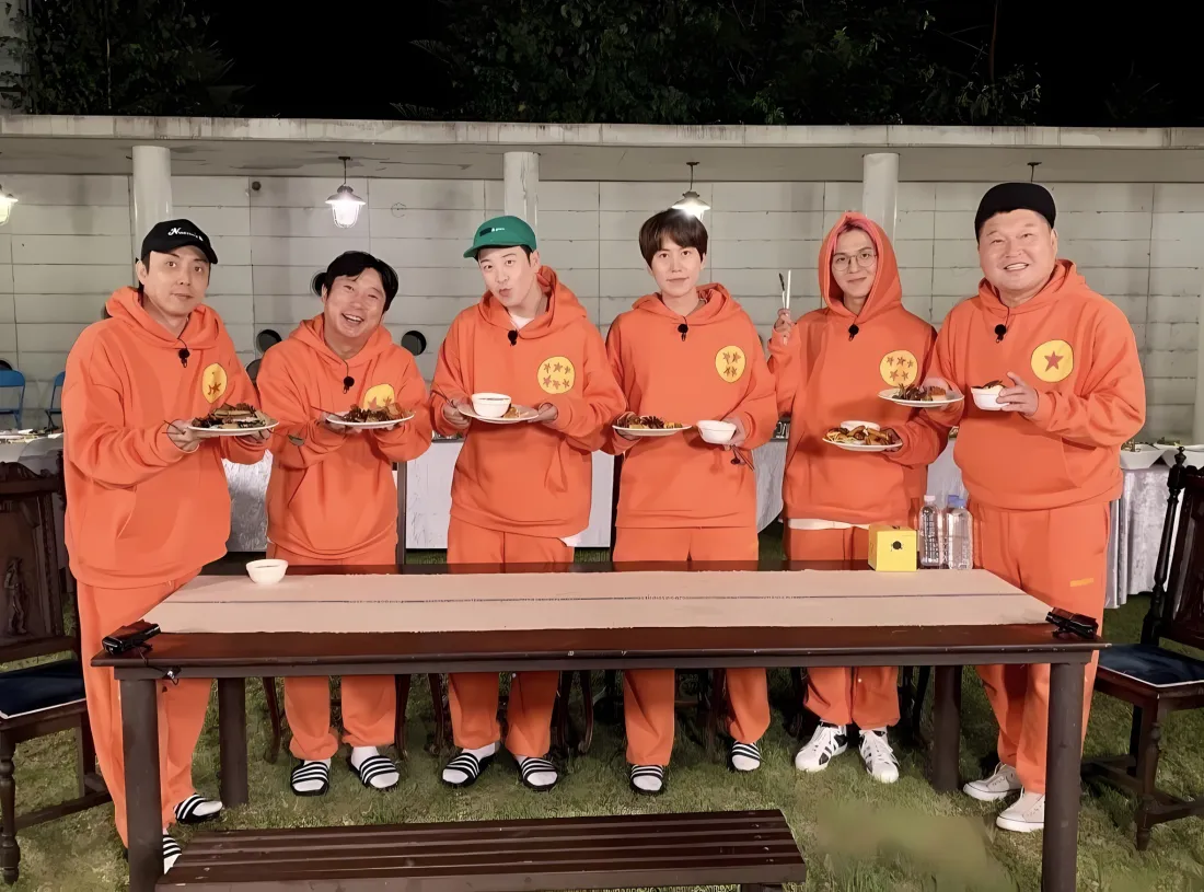 2k新西游记壁纸｜韩综背景图片 - 橙色队服团体照「哲风壁纸」