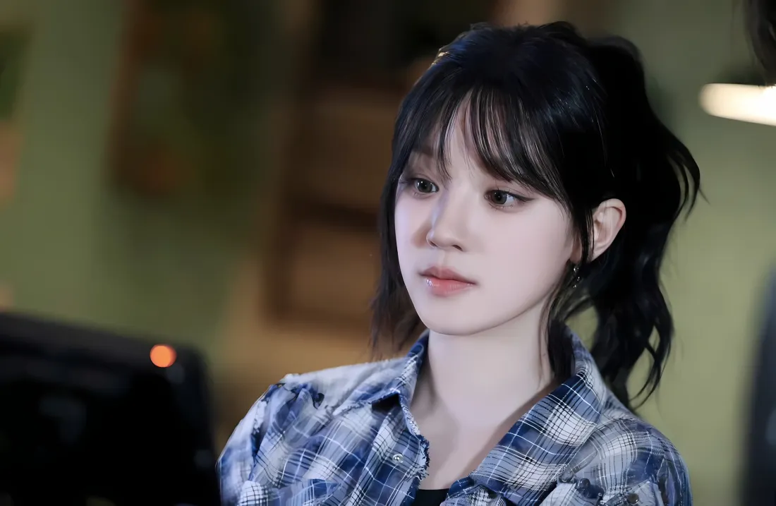 2k宋雨琦壁纸｜室内 - 格子衫「哲风壁纸」