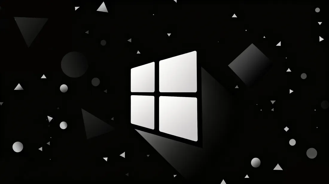 3kWindows壁纸｜黑色背景 - 空灵静谧极简「哲风壁纸」