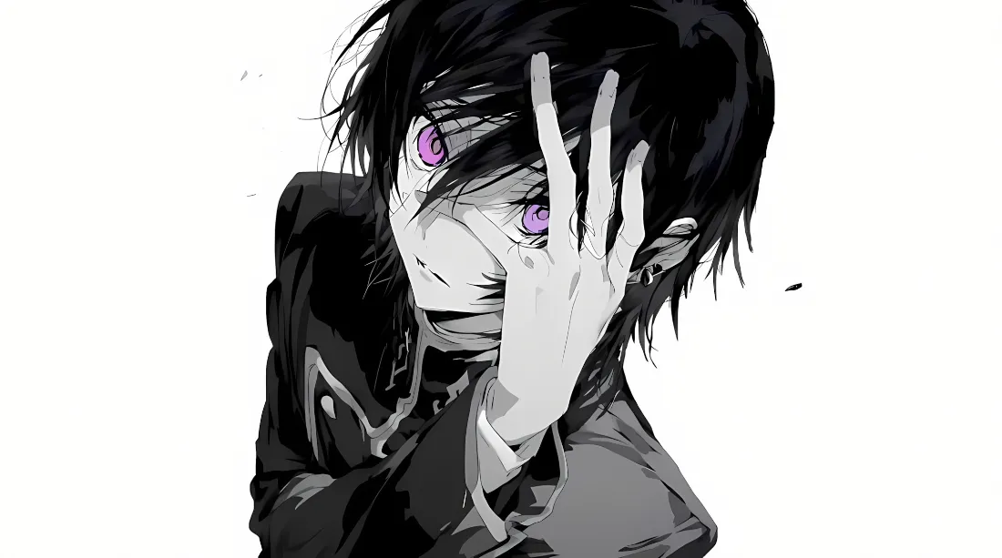 2k反叛的鲁鲁修壁纸｜鲁鲁修背景图 - 紫瞳制服「哲风壁纸」