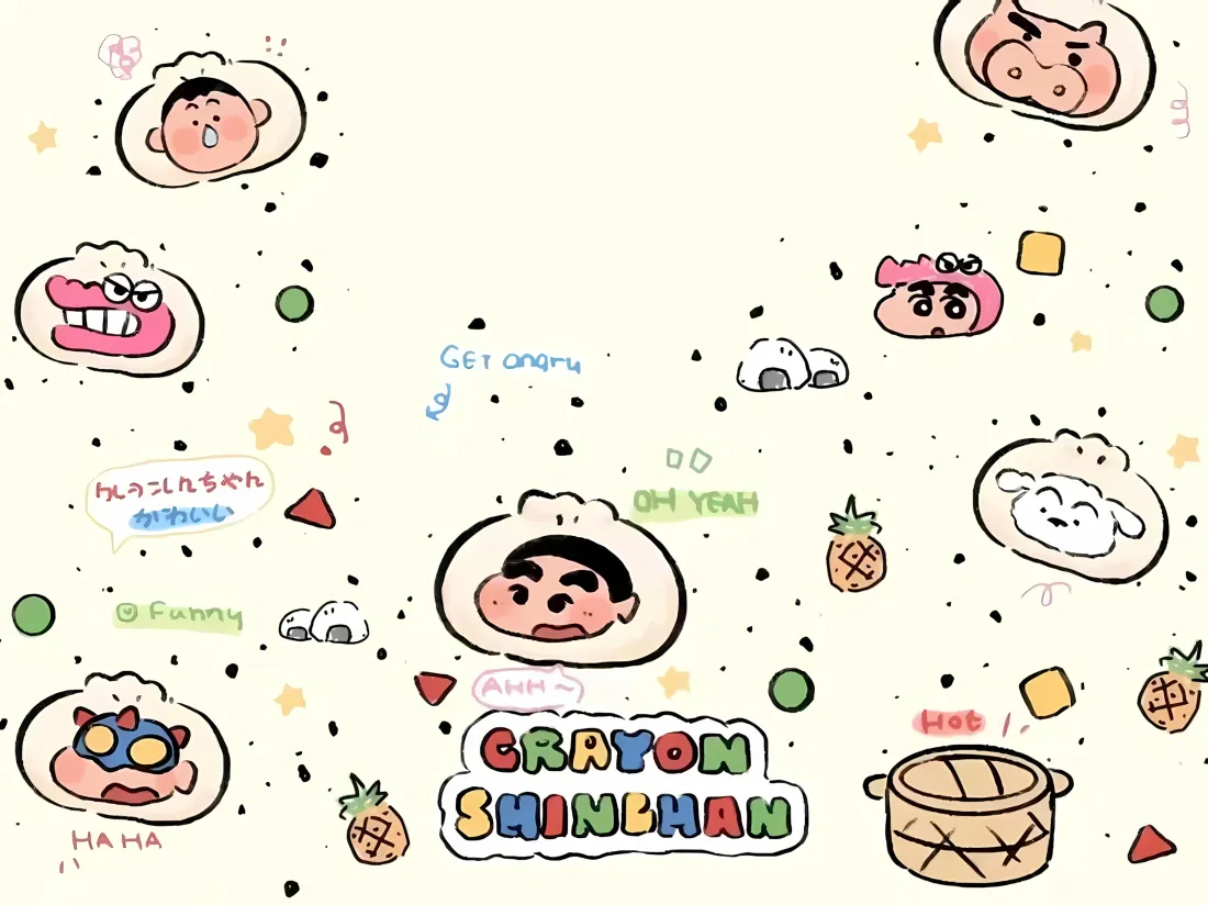 3k蜡笔小新壁纸｜卡通背景图 - 可爱童趣「哲风壁纸」