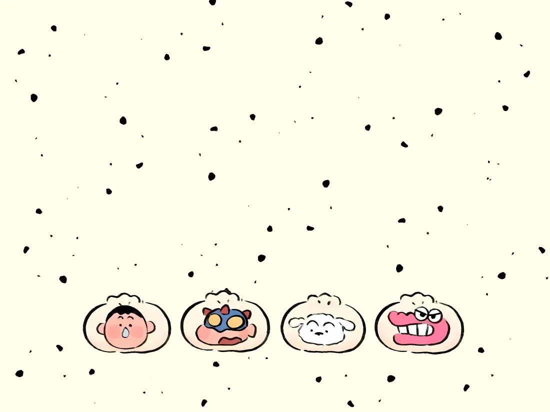 5k蜡笔小新壁纸｜卡通背景图片 - 可爱包子头像「哲风壁纸」