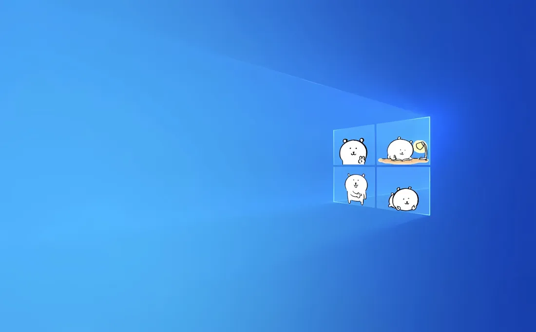 2k自嘲熊壁纸｜Windows桌面背景 - 默认壁纸「哲风壁纸」