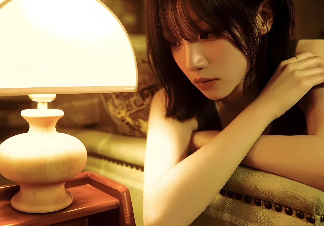 2k宋雨琦壁纸｜台灯背景 - 暖光室内「哲风壁纸」