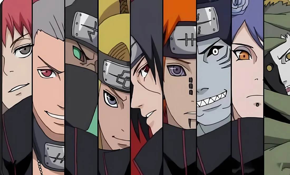 2k火影忍者壁纸｜晓组织背景 - 晓组织成员「哲风壁纸」