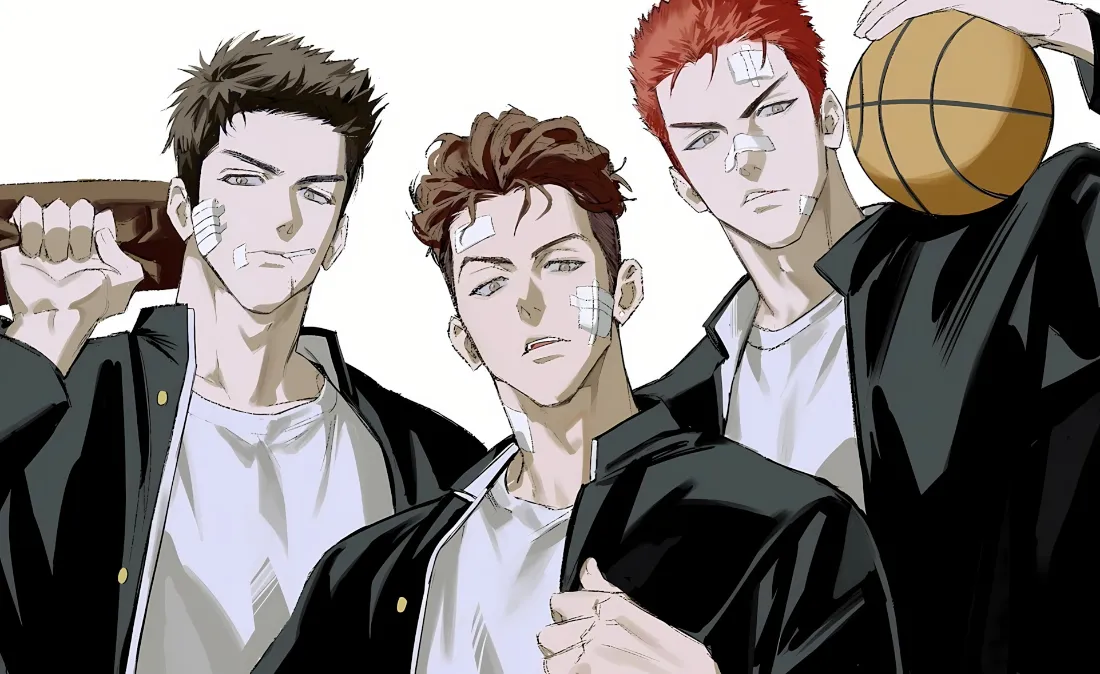 2k灌篮高手壁纸｜动漫背景 - 樱木花道与伙伴「哲风壁纸」