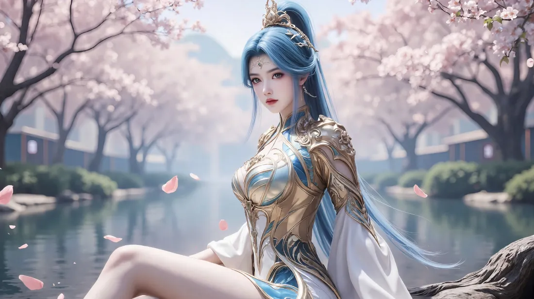 3k王秋儿壁纸｜斗罗大陆 - 古风樱花「哲风壁纸」