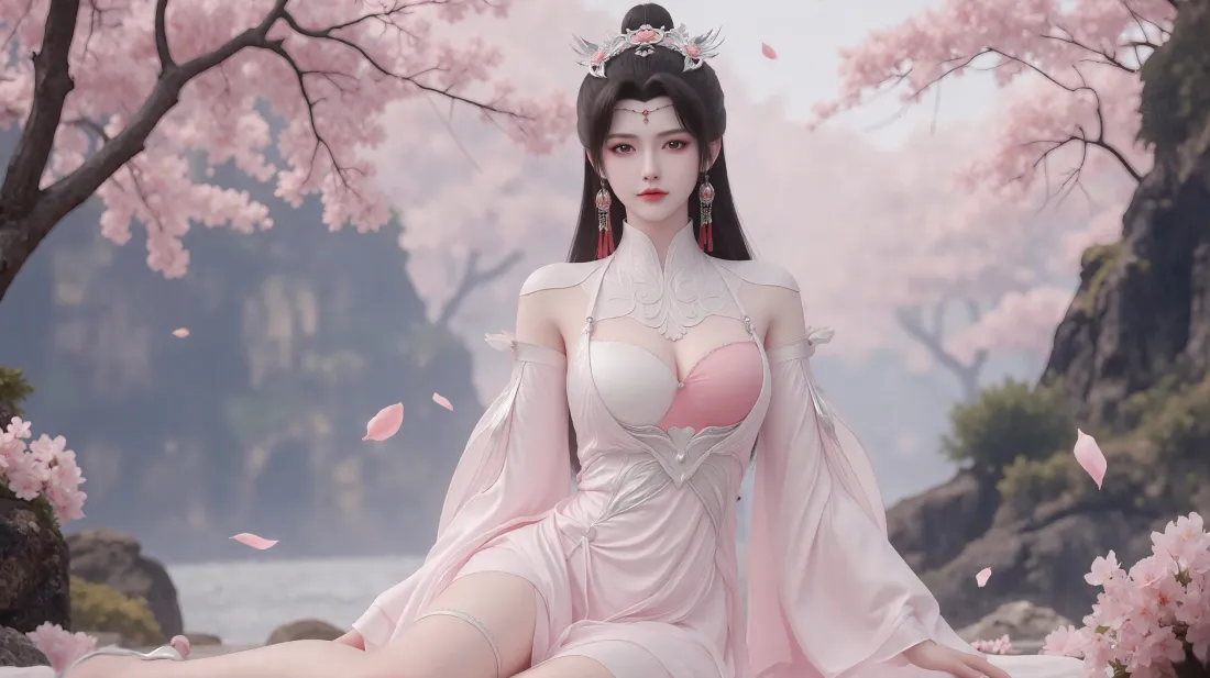 3k柳眉壁纸｜樱花古风背景 - 仙逆「哲风壁纸」