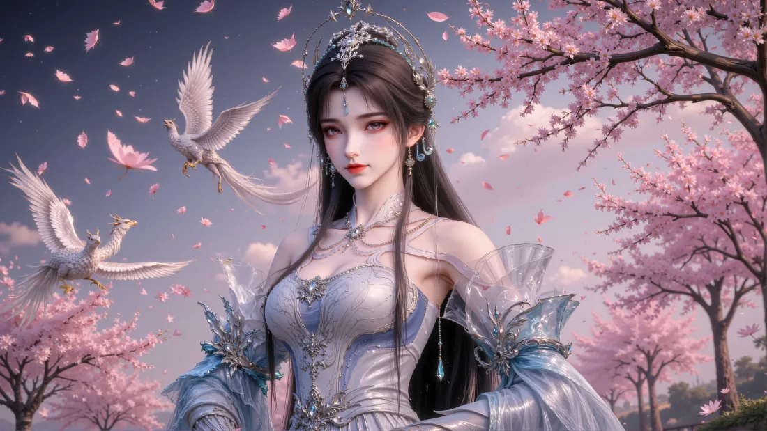 4k清漪壁纸｜完美世界背景图片 - 樱花飞鸟「哲风壁纸」