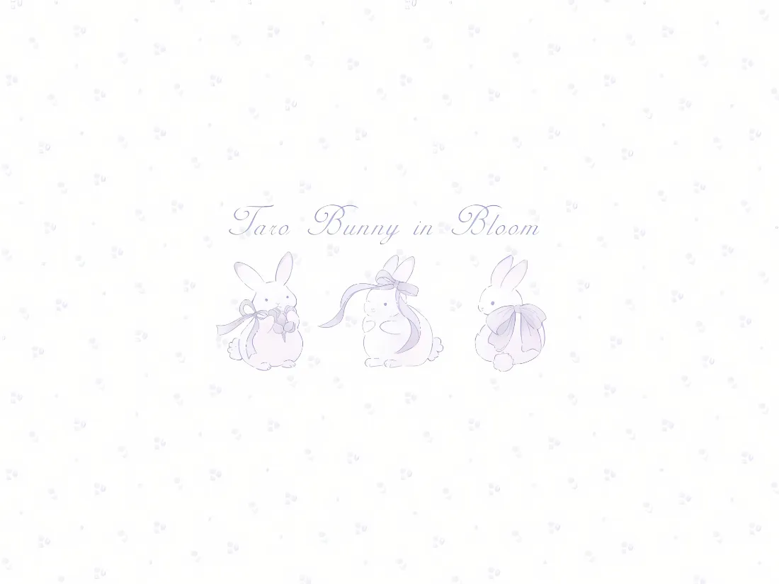 2k三只兔子壁纸｜简约背景 - 清新淡雅「哲风壁纸」