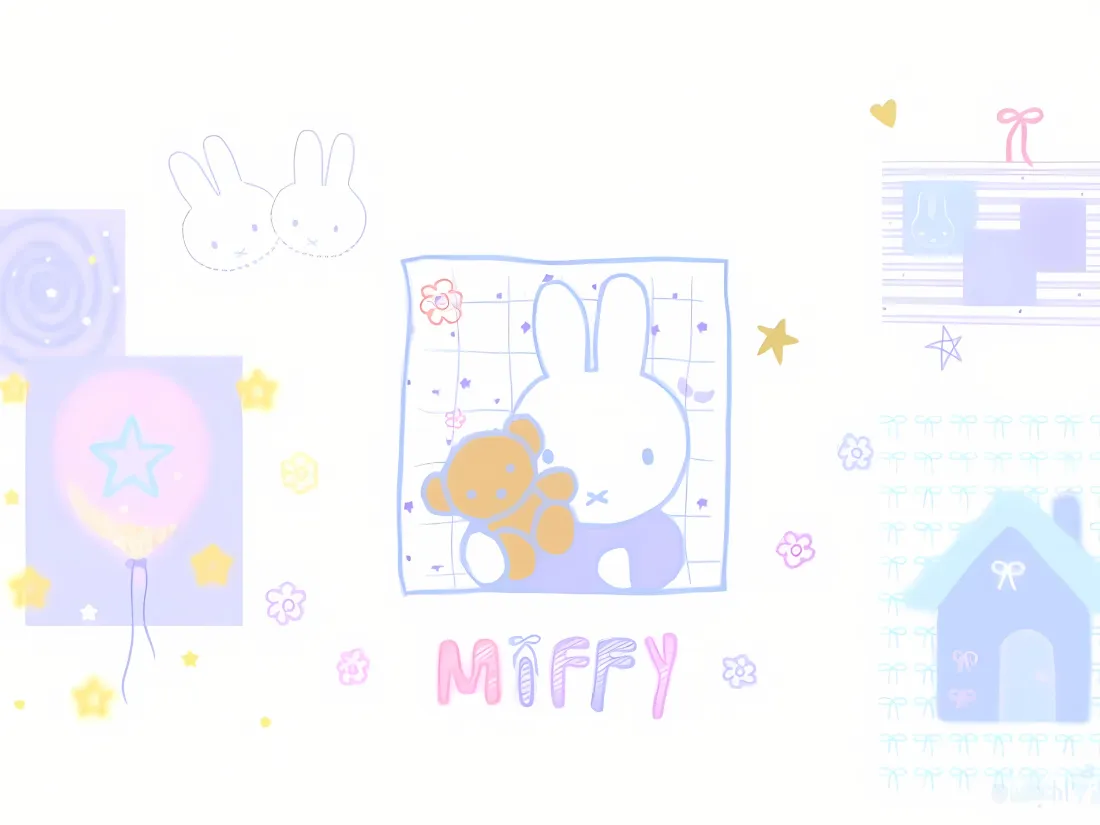 2k米菲兔壁纸｜可爱卡通背景 - Miffy「哲风壁纸」
