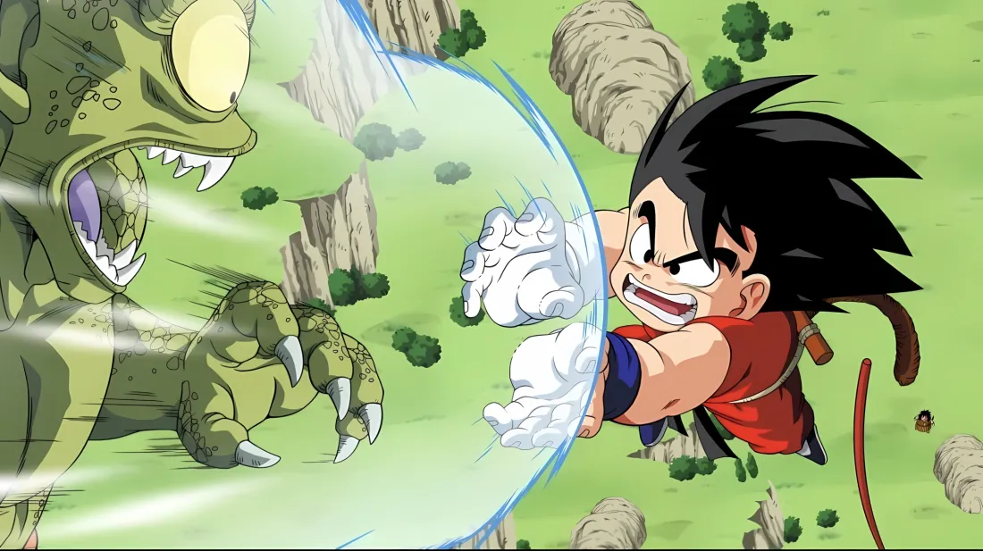 2k悟空七龙珠壁纸｜战斗场景 - 绿色怪物气功波「哲风壁纸」