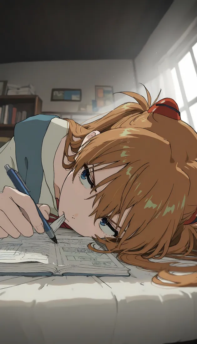 明日香手机壁纸｜房间背景 - 新世纪福音战士「哲风壁纸」