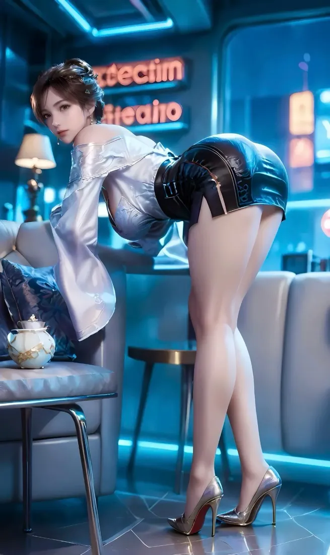 徐欣手机壁纸｜吞噬星空 - 性感短裙高跟鞋「哲风壁纸」