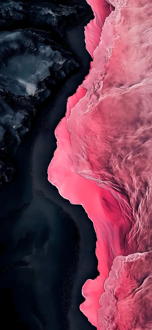 黑粉波纹手机壁纸｜抽象背景图片 - 艺术纹理「哲风壁纸」