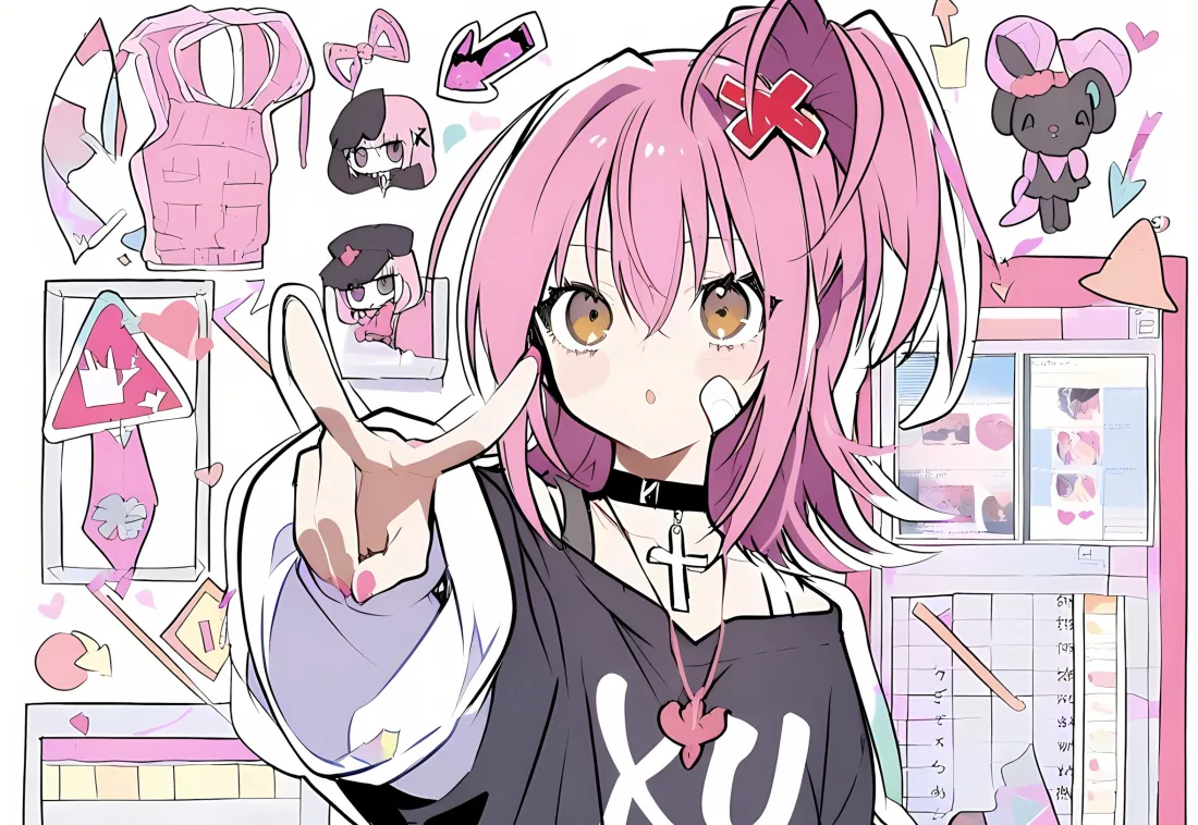 2k日奈森亚梦壁纸｜y2k背景图 - 守护甜心「哲风壁纸」