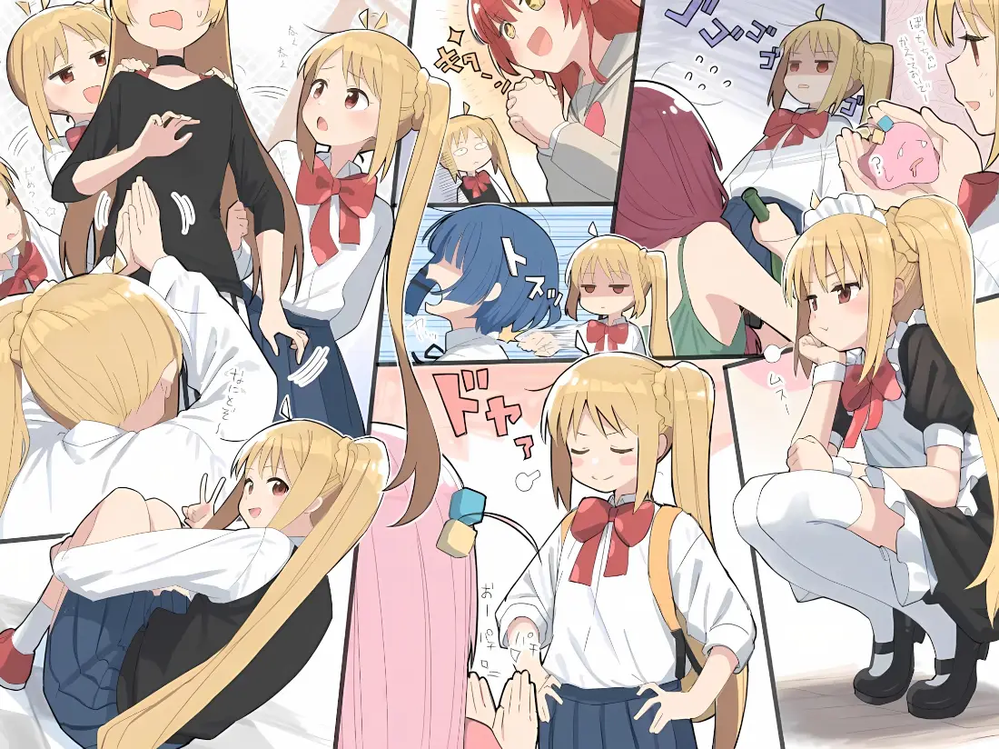 2kjk制服壁纸｜双马尾少女背景图片 - 校园互动插画「哲风壁纸」