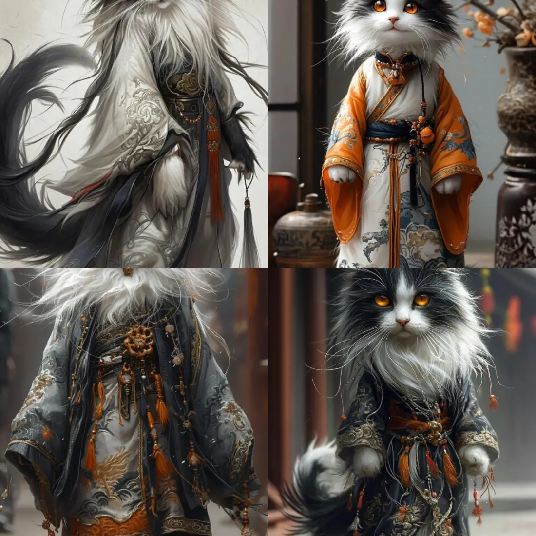 古风猫咪手机壁纸｜中式背景图片 - 贵族公子「哲风壁纸」