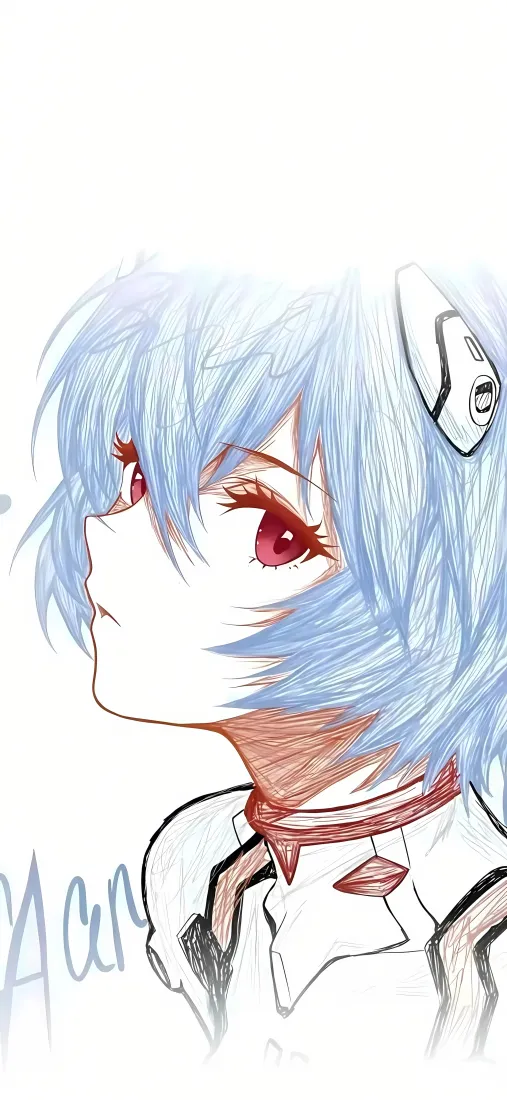 绫波丽手机壁纸｜新世纪福音战士背景图片 - 蓝发红瞳「哲风壁纸」