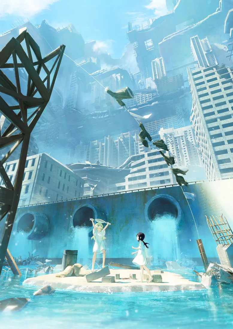 少女终末旅行手机壁纸｜废墟城市 - yuuri chito「哲风壁纸」