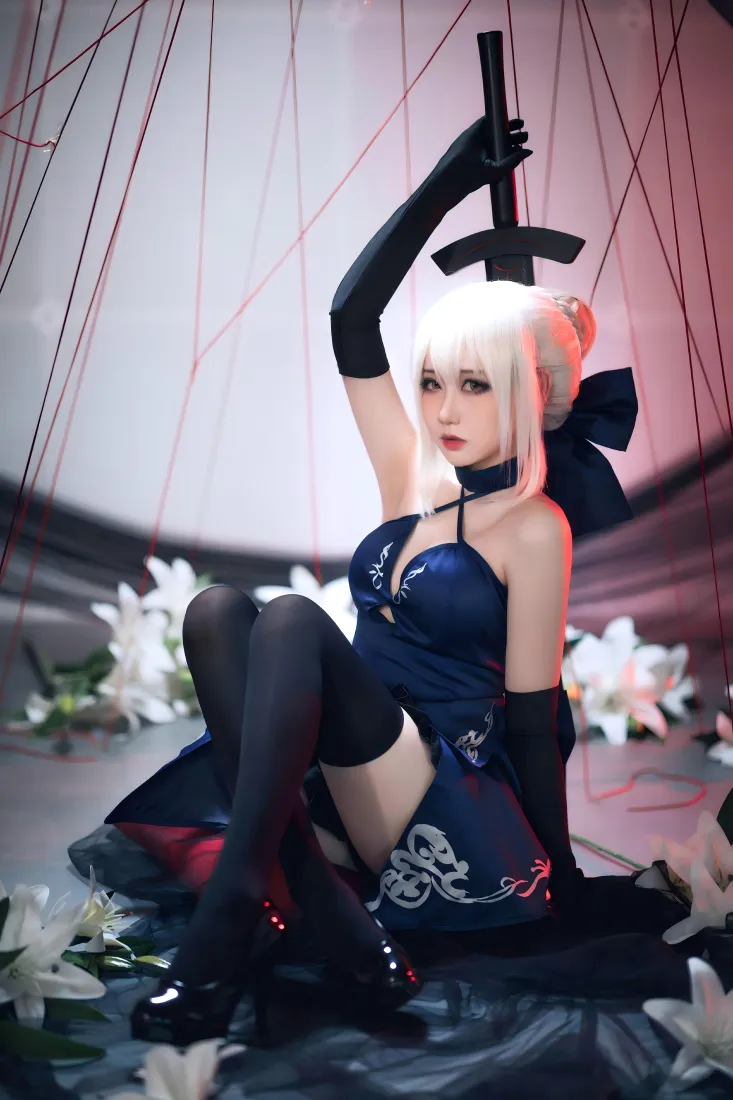 阿尔托莉雅手机壁纸｜旗袍背景图片 - 黑丝美女「哲风壁纸」