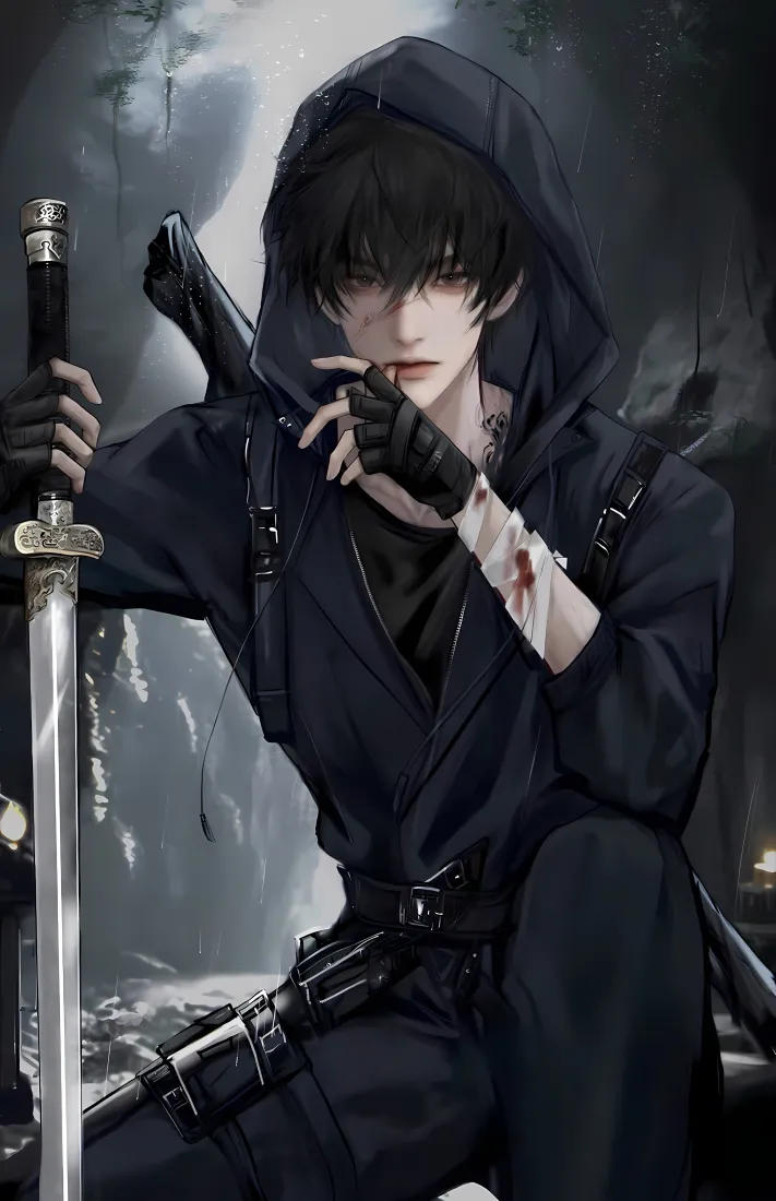 张起灵手机壁纸｜黑衣背景 - 盗墓笔记「哲风壁纸」