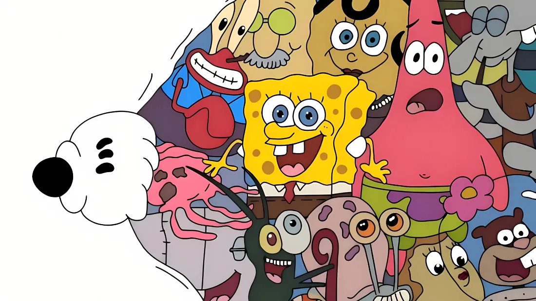 2k海绵宝宝派大星卡通壁纸｜二次元背景 - 米奇「哲风壁纸」
