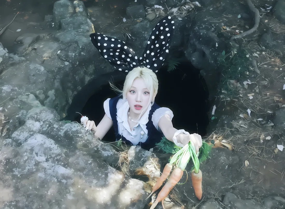 2k宋雨琦兔耳壁纸｜洞穴胡萝卜 - 可爱「哲风壁纸」