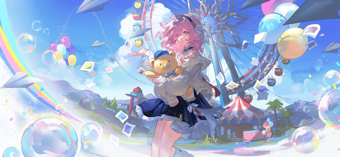 8k藿藿壁纸｜崩坏星穹铁道背景图 - 游乐园摩天轮「哲风壁纸」