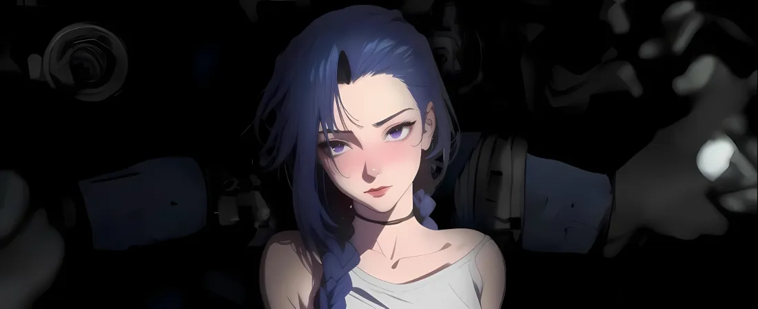 2k金克丝壁纸｜英雄联盟背景 - 暗黑风「哲风壁纸」