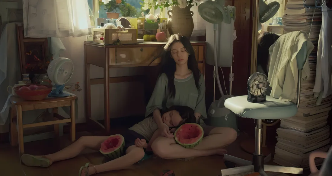 2k周也壁纸｜云边有个小卖部背景 - 西瓜「哲风壁纸」