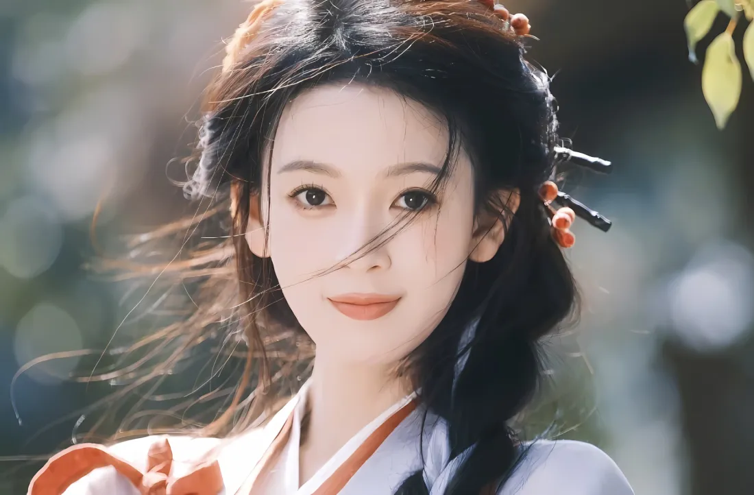 2k陈瑶古风壁纸｜自然背景 - 古装发饰「哲风壁纸」