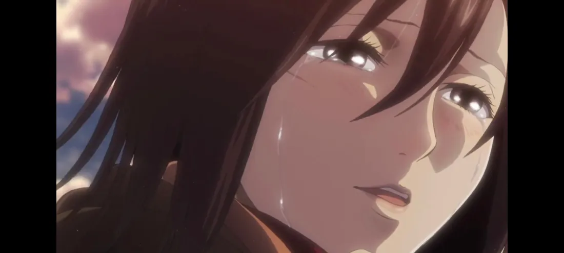 2k三笠壁纸｜进击的巨人 - 眼泪悲伤「哲风壁纸」