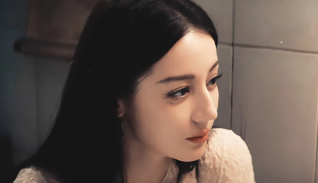 4k迪丽热巴聂九罗壁纸｜室内背景 - 侧脸「哲风壁纸」