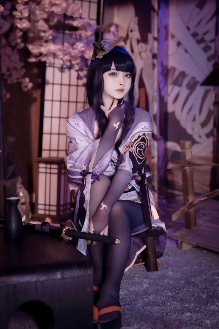 古风cos手机壁纸｜日式樱花 - 美女剑「哲风壁纸」