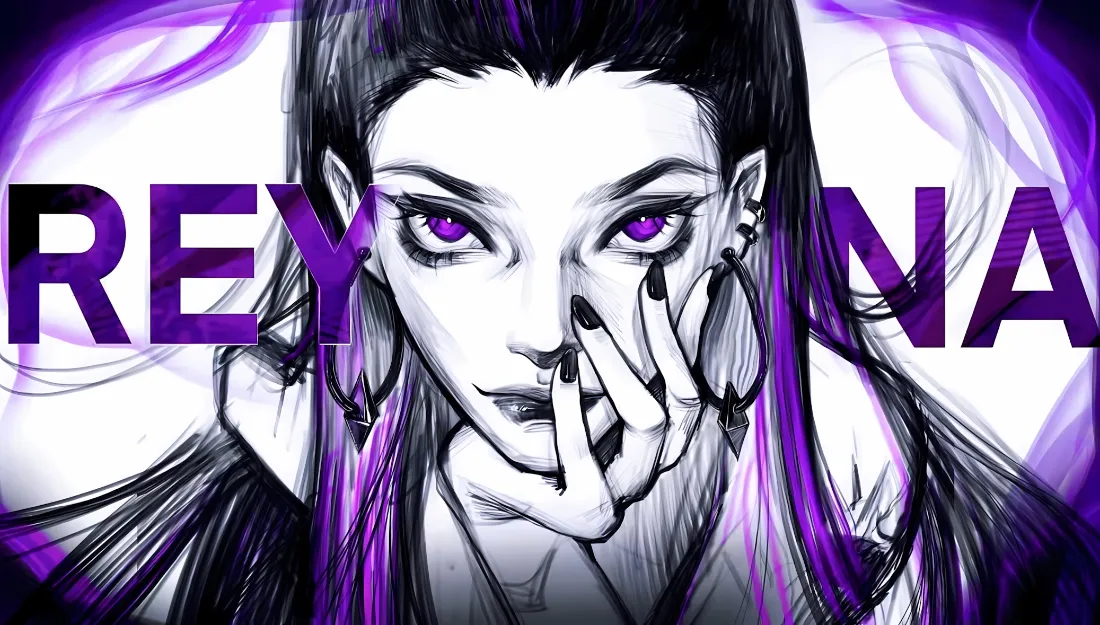 2kREYNA壁纸｜无畏契约芮娜图片 - 紫色眼眸「哲风壁纸」