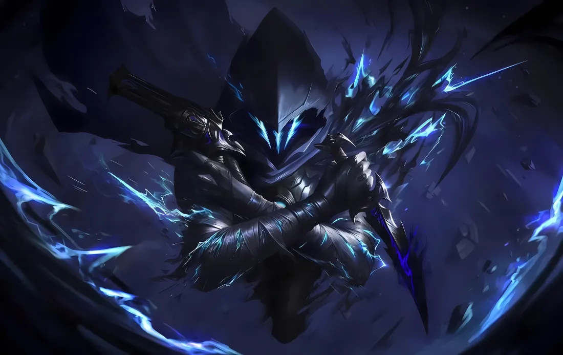 2k幽影壁纸｜无畏契约背景图片 - 蓝色闪电「哲风壁纸」