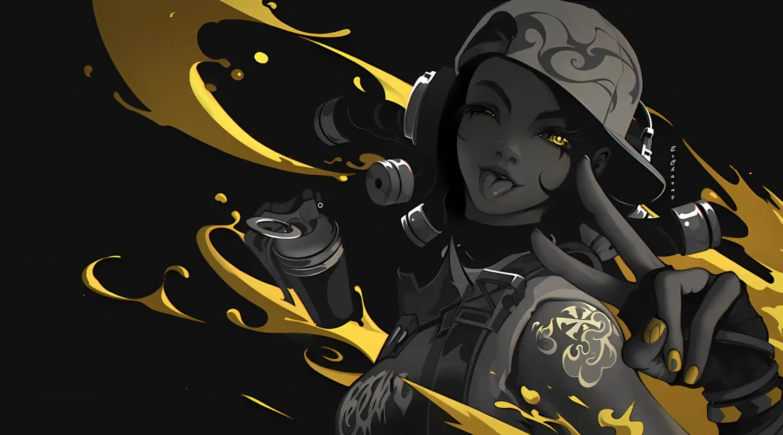 2k雷兹壁纸｜无畏契约背景图片 - 黄色特效「哲风壁纸」