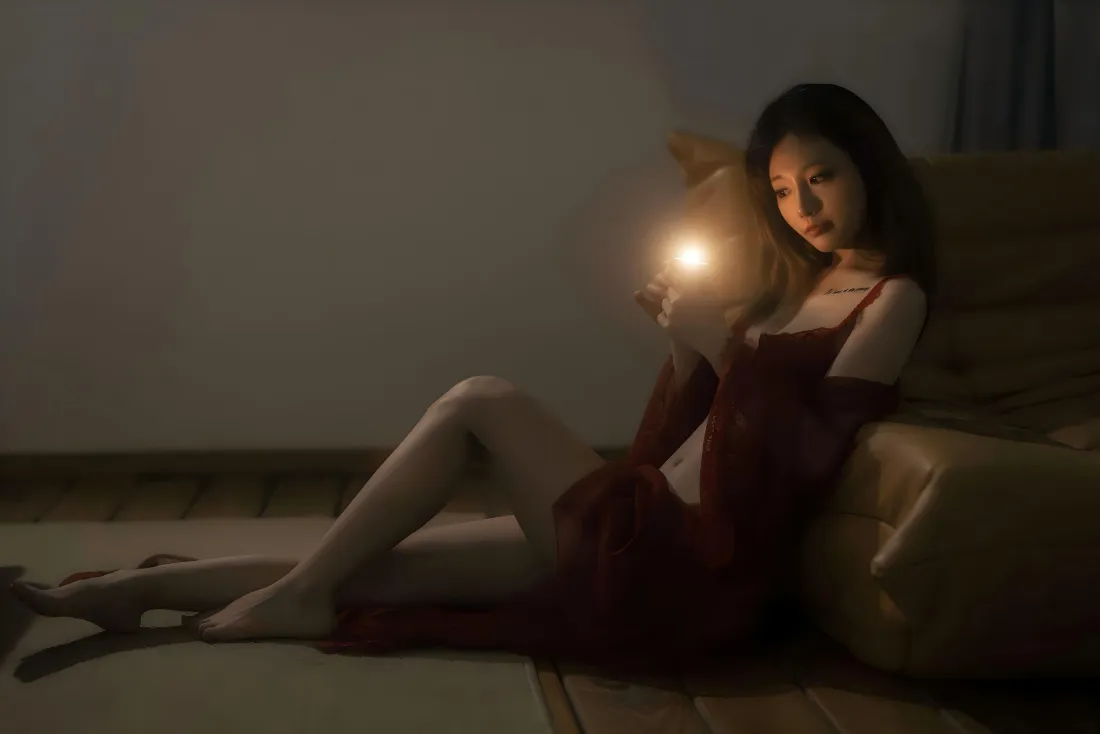 7k性感美女壁纸｜暗色背景图片 - 氛围感「哲风壁纸」