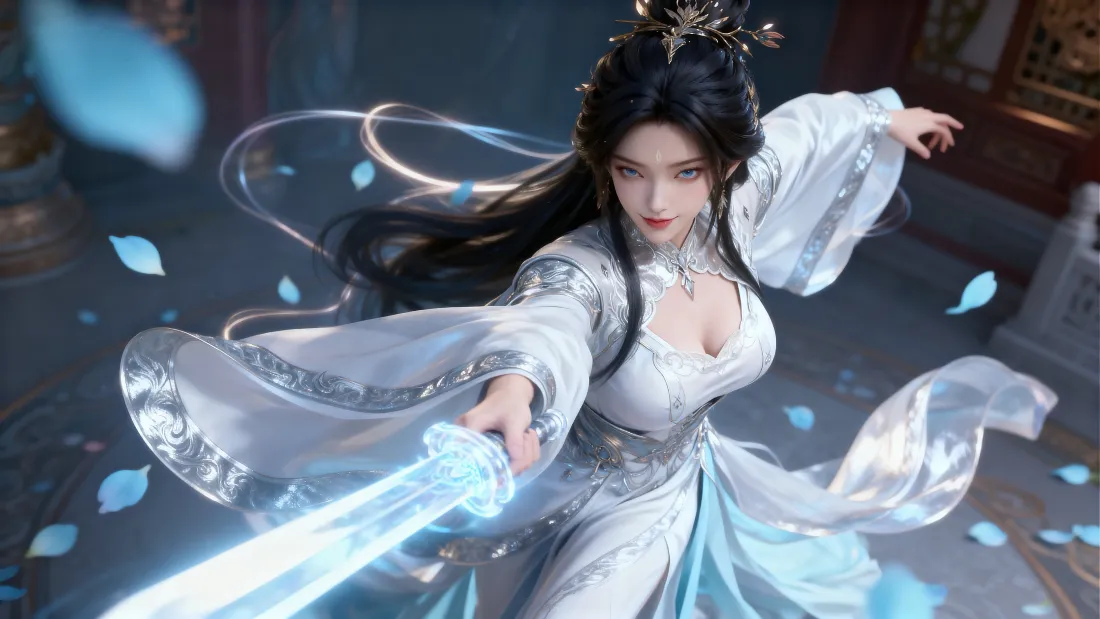 5k陆雪琪壁纸｜诛仙背景图片 - 白衣仙侠「哲风壁纸」