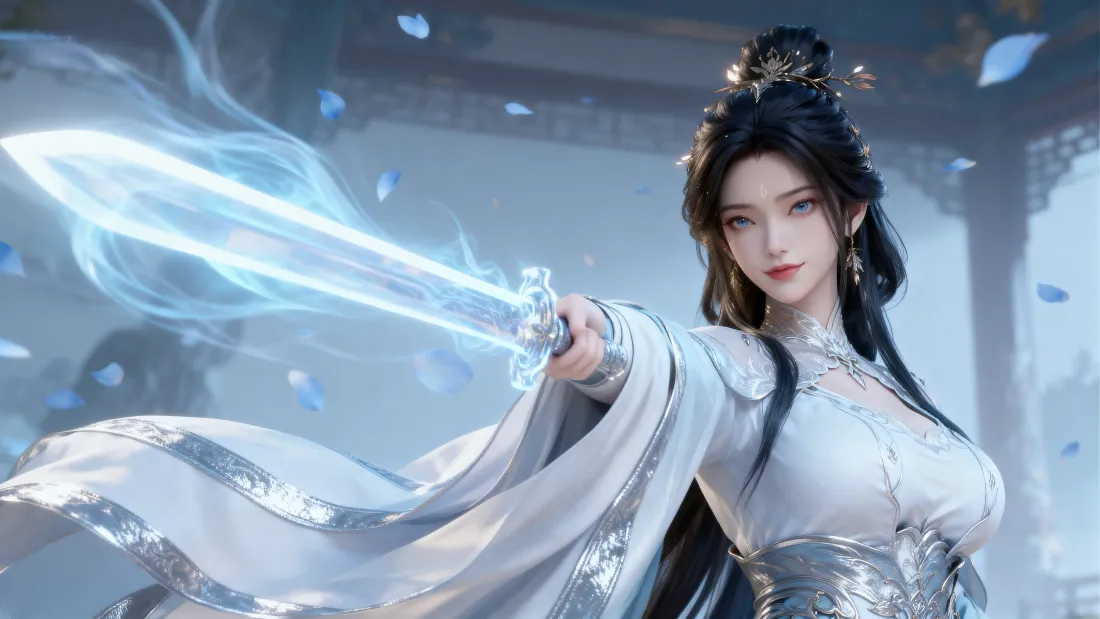 5k陆雪琪壁纸｜诛仙背景图 - 白衣仙剑「哲风壁纸」