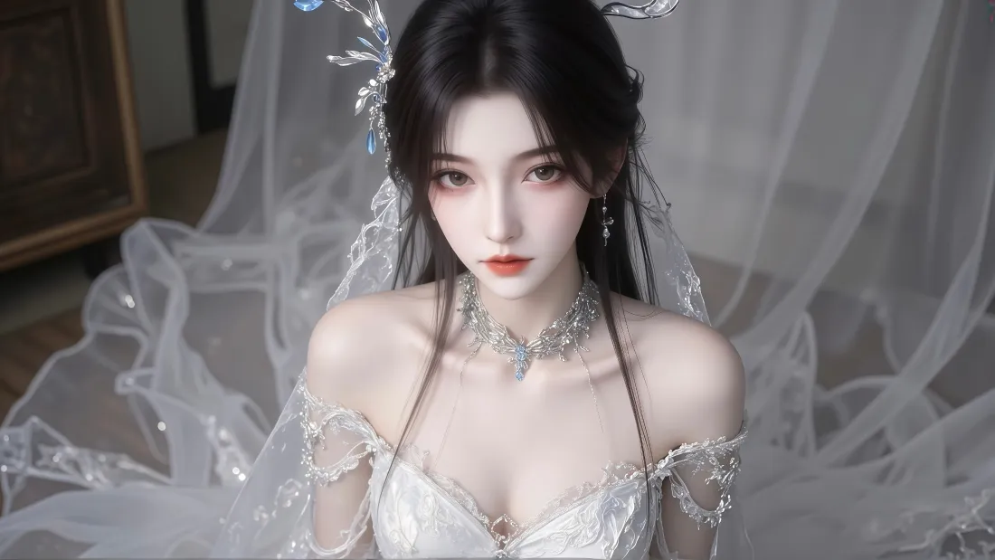 3k云望舒壁纸｜古风纱裙 - 华丽礼服「哲风壁纸」