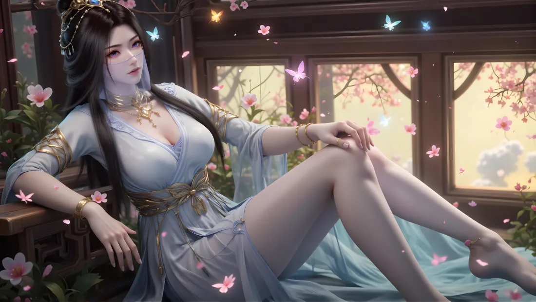 6k紫灵壁纸｜凡人修仙传 - 古风樱花「哲风壁纸」