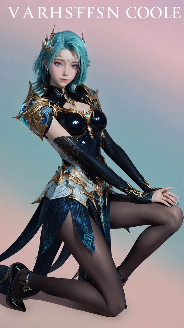 斗罗大陆冰帝手机壁纸｜黑丝盔甲 - 蓝发「哲风壁纸」