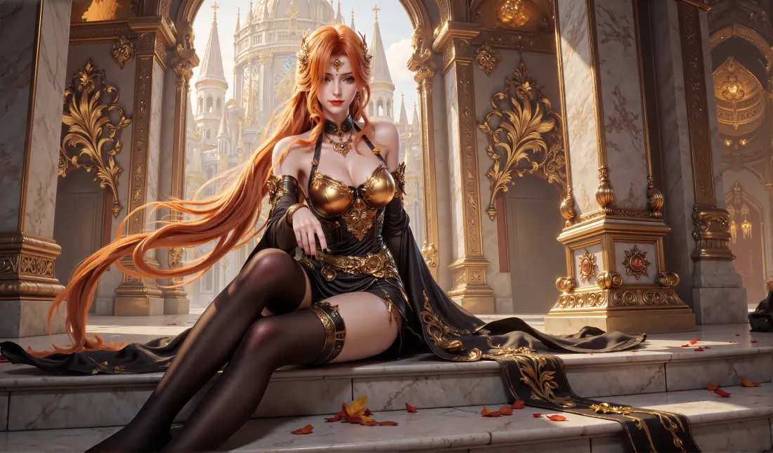 5k橘子壁纸｜宫殿背景 - 斗罗大陆「哲风壁纸」